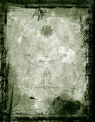 Image showing Grunge border and background