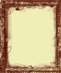 Image showing Grunge border and background