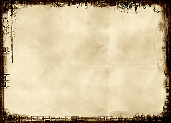 Image showing Grunge border and background