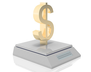 Image showing dollar's weigh