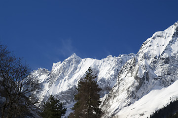 Image showing Mountains. Caucasus, Dombay region.