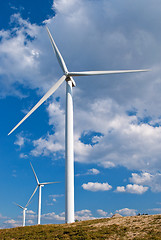 Image showing Wind turbines