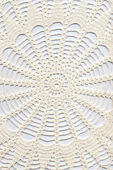 Image showing Hand made crocheted doily