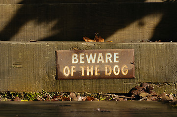 Image showing Beware of Dog