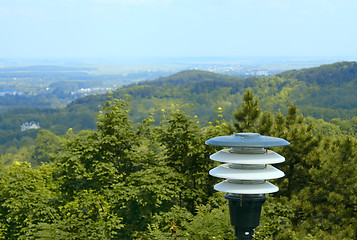 Image showing Lantern over the city