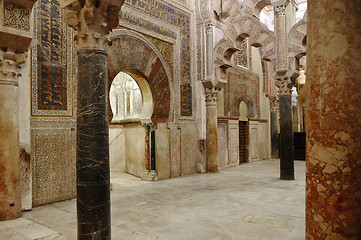 Image showing Inside the Mezquita of Cordoba, Spain