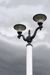 Image showing Lantern against gray sky background
