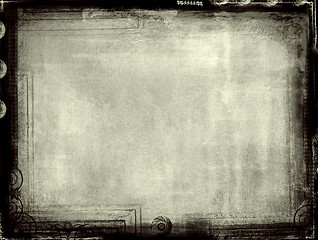 Image showing Grunge border and background