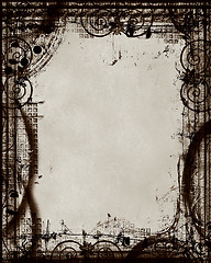 Image showing Grunge border and background