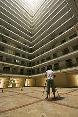 Image showing Hong Kong public housing apartment block 