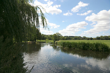 Image showing park and lake