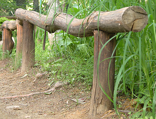 Image showing Girder fence detail