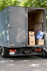 Image showing house moving van