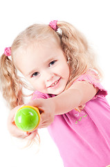 Image showing Little cute girl in studio