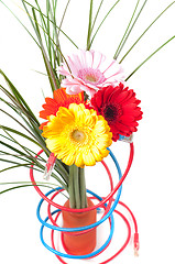 Image showing Wires and flowers concepts