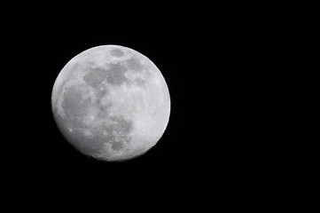 Image showing Almost full moon