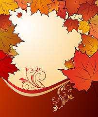 Image showing autumn floral background