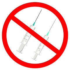 Image showing Sign stop drugs