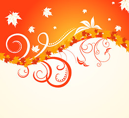 Image showing Autumn floral background