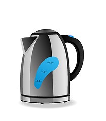 Image showing  Electric kettle is isolated on white background