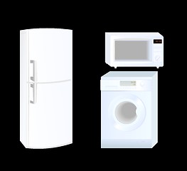 Image showing Icon set - home appliances