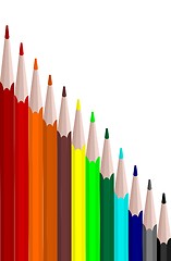 Image showing Colors set pencils