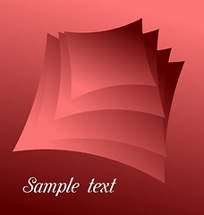 Image showing Illustration of red abstract for design