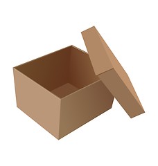 Image showing Realistic illustration isolated open box