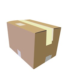 Image showing Realistic illustration of box