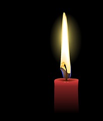 Image showing red candle