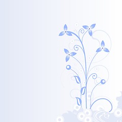Image showing Abstract flowers background