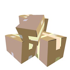 Image showing  Realistic illustration of box