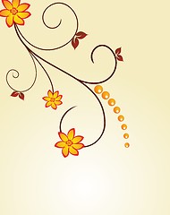 Image showing Floral decorative background