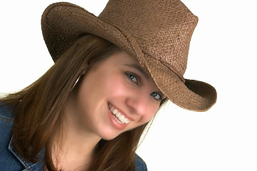 Image showing Country Girl Isolated,