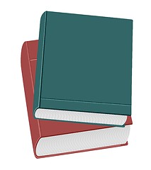 Image showing Ralistic illustration two books