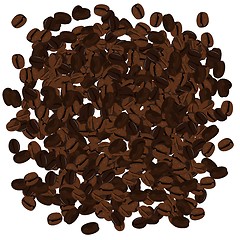 Image showing Realistic illustration of coffee beans