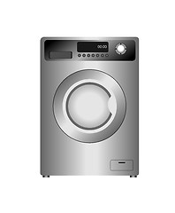 Image showing Realistic  illustration of new washing machine isolated on white