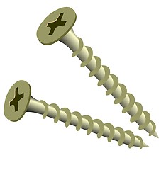 Image showing Realictic illustration screw isolated of white.