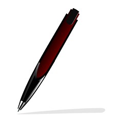 Image showing Realistic illustration of red pen 