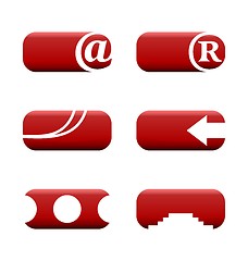 Image showing Illustration set of web elements for design