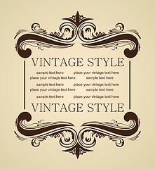 Image showing Luxury vintage for design