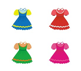 Image showing Set of children dresses