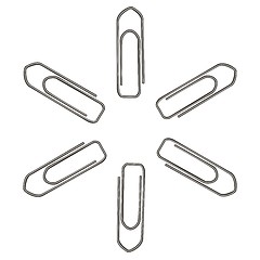 Image showing Realistic illustration paper clip