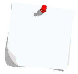 Image showing Realistic illustration note pad