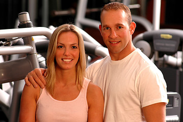 Image showing couple in gym