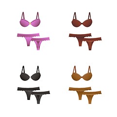 Image showing women's sexy lingerie set for valentine's day