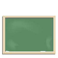 Image showing Realistic illustration school blackboard