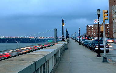 Image showing traffic time george washington bridge distance