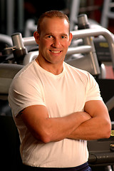 Image showing fitness center man