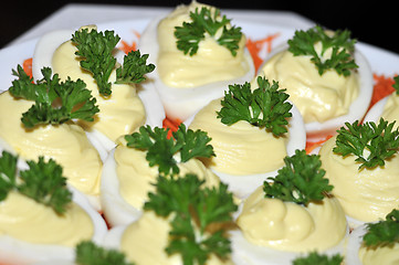 Image showing Eggs appetizer